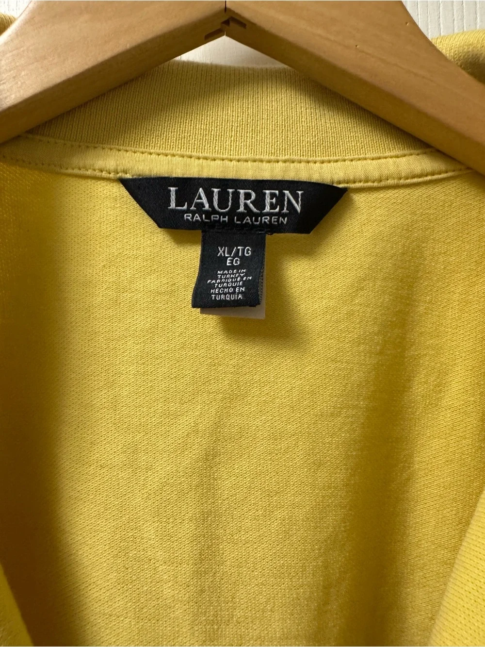 Lauren Ralph Lauren Bright Yellow Crew Neck Tee